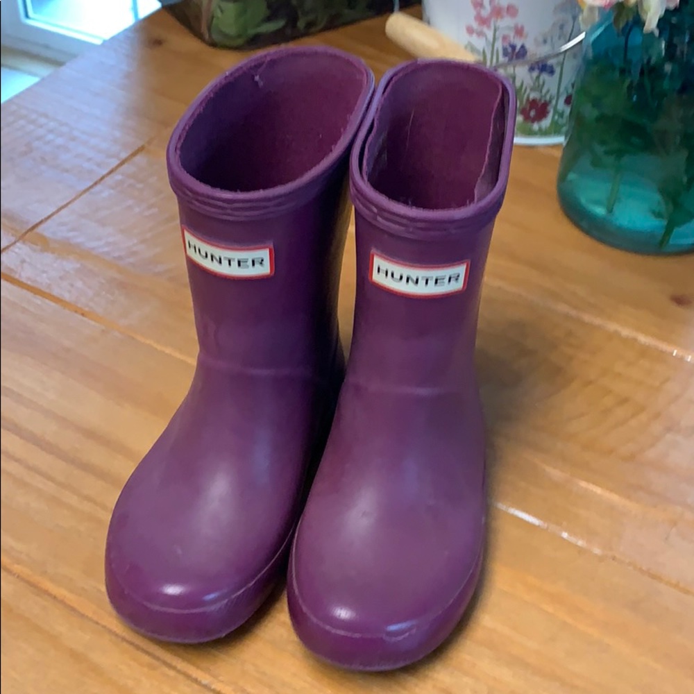 Hunter Girls Rain Boots in Purple